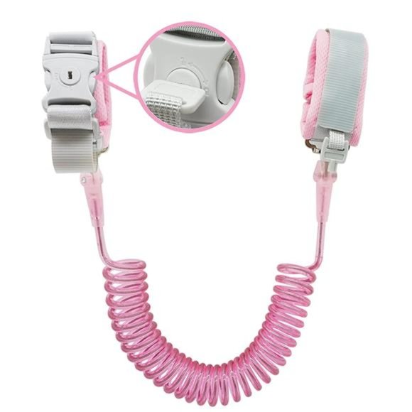 Anti Lost Wrist Link (8.2ft), Breathable Toddler Leash Wrist Link with Key Lock